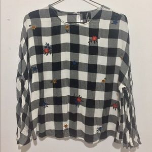 Stradivarius Bell Sleeve Top